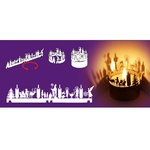 Teelicht-Deko ›Mini-Adventskranz‹