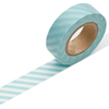 Klebeband ›masking tape‹ - hellblau Streifen diagonal