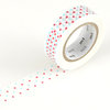 Klebeband ›masking tape‹ - blaurot Punktmuster