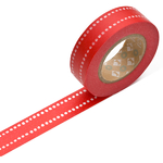 Klebeband ›masking tape‹ - rot Punktestreifen