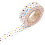 Klebeband ›masking tape‹ - blau-flieder-orange Konfetti