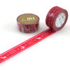 Klebeband ›masking tape‹ - rot Weihnachtsmuster