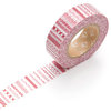 Klebeband ›masking tape‹ - rot Stickmuster