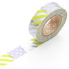 Klebeband ›masking tape‹ - grün-lila-silber Collage