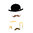 Mobile ›Mr. Moustache gold‹