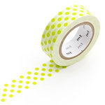 Klebeband ›masking tape‹ - hellgrün Punkte groß