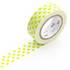 Klebeband ›masking tape‹ - hellgrün Punkte groß