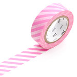 Klebeband ›masking tape‹ - pink Streifen diagonal