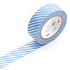 Klebeband ›masking tape‹ - blau Streifen diagonal schmal