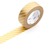 Klebeband ›masking tape‹ - gold Streifen diagonal breit