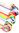 Klebeband ›masking tape‹ - rosa-blau Gitter