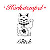 Korkstempel ›Winkekatze Glück‹