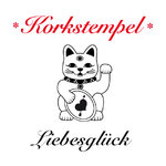 Korkstempel ›Winkekatze Liebesglück‹