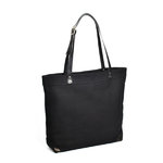 Segeltuch-Einkaufstasche - tiefschwarz