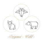 Korkstempel ›Origami – Wald‹