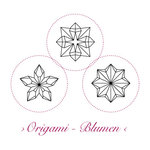 Korkstempel ›Origami – Blumen‹