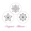 Korkstempel ›Origami – Blumen‹