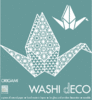 Washi-Fenster-Deko ›Crane‹ – Origami Bird L