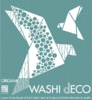 Washi-Fenster-Deko ›Dove‹ – Origami Bird L