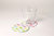 Klebeband ›masking tape‹ - gelb-weiss-gruen Rauten