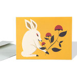 Grußkarte ›From My Garden – Rabbit‹