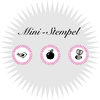 Mini-Stempel ›Vogel‹, ›Apfel‹, ›Biene‹