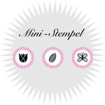 Mini-Stempel ›Tulpe‹, ›Invertiertes Blatt‹, ›Schmetterling‹