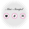 Mini-Stempel ›Tulpe‹, ›Invertiertes Blatt‹, ›Schmetterling‹